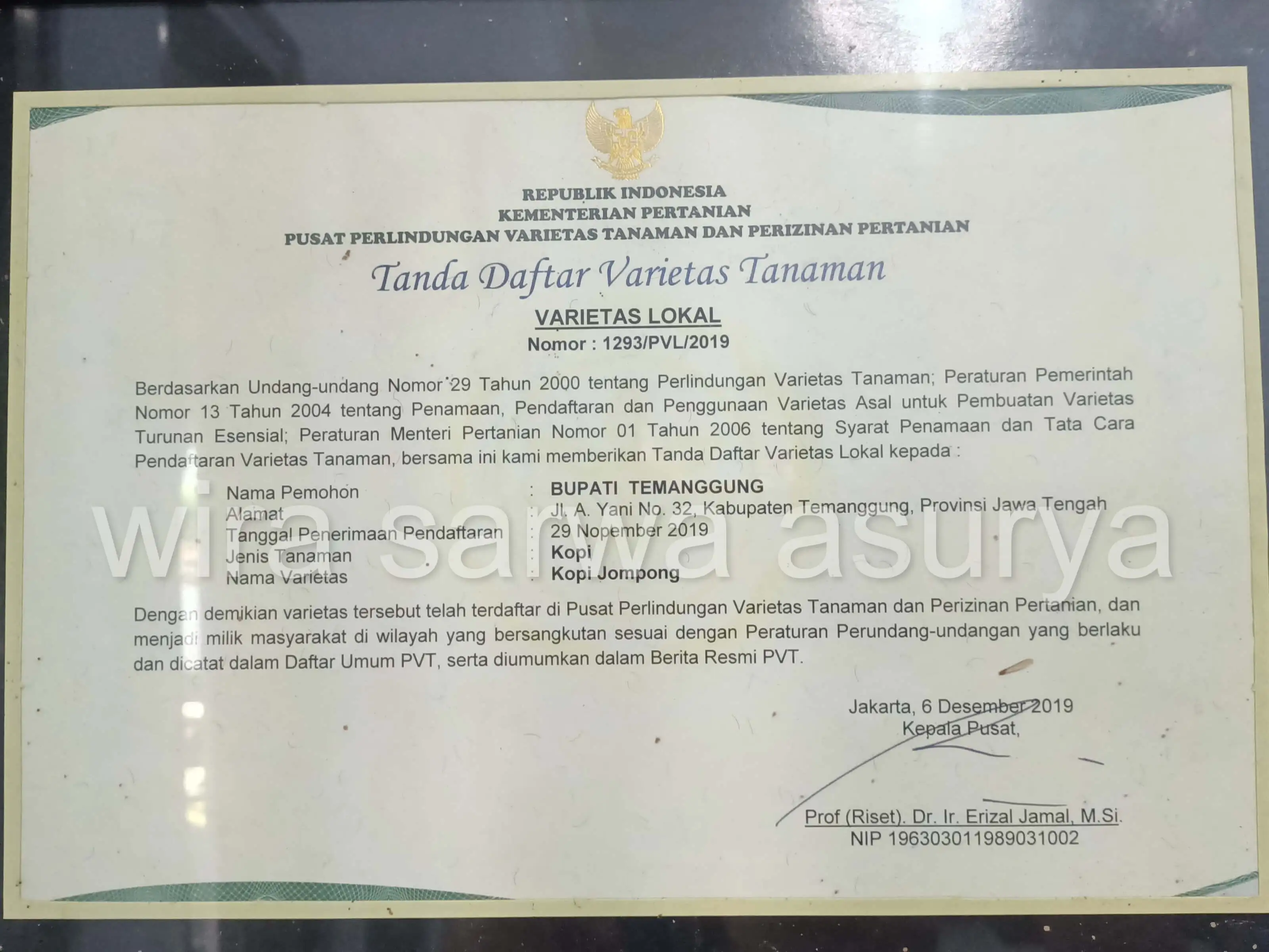 Coffee Traceability Documentation - Wira Sarwa Asurya